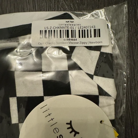 🏁 Cool Checks Little Sleepies Checkered Bamboo Zippy Sleeper PJ Sleeper NEW 2T - Picture 5 of 8